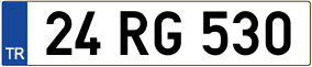 Trailer License Plate
